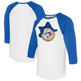 Toronto Blue Jays Tiny Turnip Women's Baseball Bow 3/4-Sleeve Raglan T-Shirt Sale