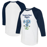 Tampa Bay Rays Tiny Turnip Women's Blooming Baseballs 3/4-Sleeve Raglan T-Shirt Sale
