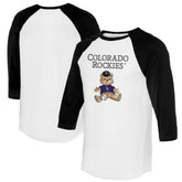 Colorado Rockies Tiny Turnip Women's Teddy Boy 3/4-Sleeve Raglan T-Shirt Online