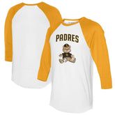 San Diego Padres Tiny Turnip Women's Teddy Boy 3/4-Sleeve Raglan T-Shirt Sale