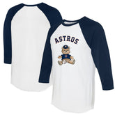 Houston Astros Tiny Turnip Women's Teddy Boy 3/4-Sleeve Raglan T-Shirt Sale