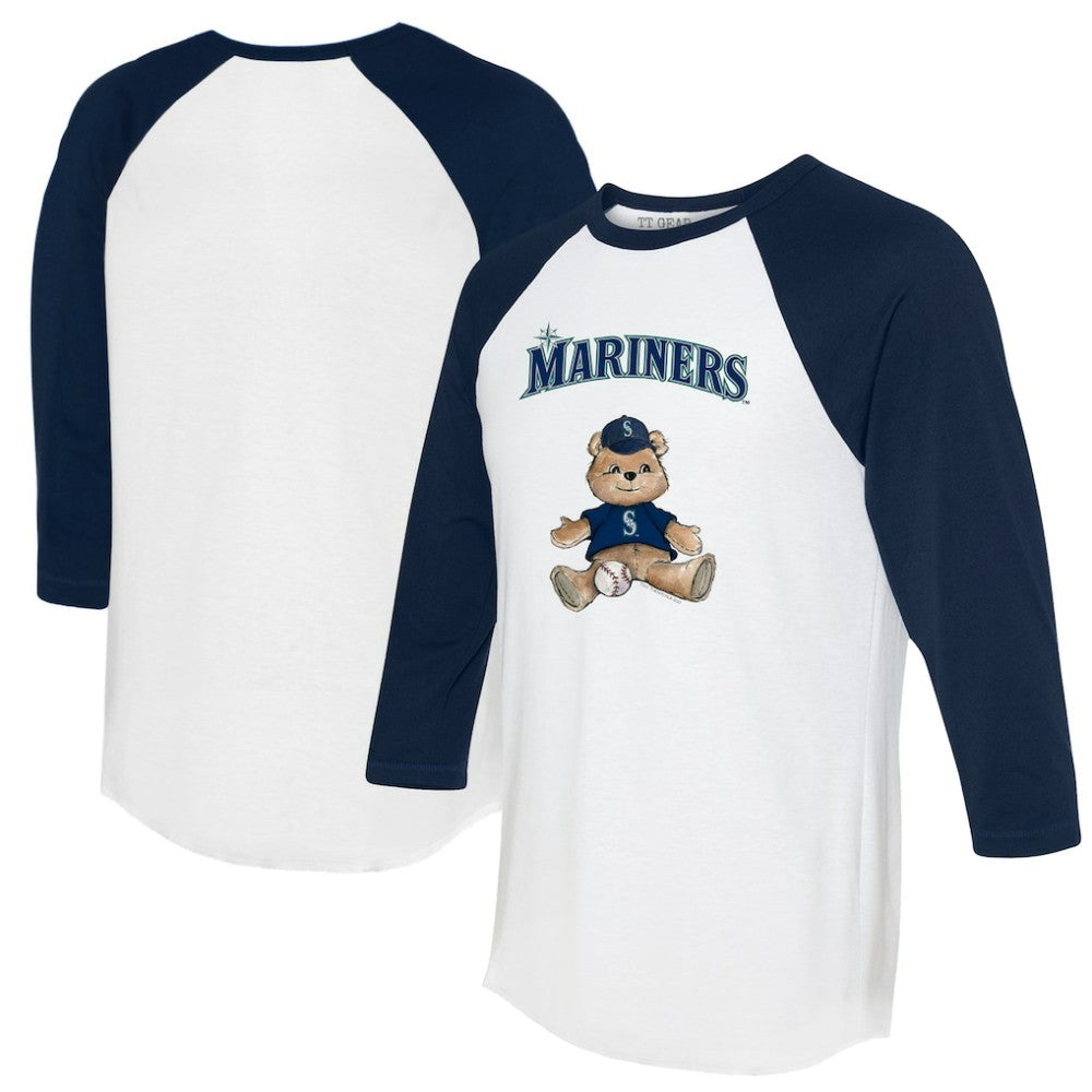 Seattle Mariners Tiny Turnip Women's Teddy Boy 3/4-Sleeve Raglan T-Shirt Discount