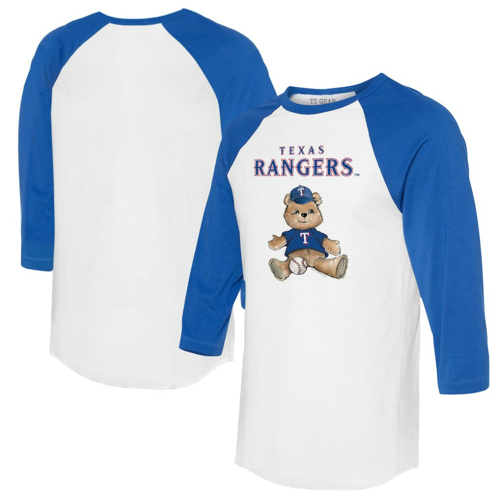 Texas Rangers Tiny Turnip Women's Teddy Boy 3/4-Sleeve Raglan T-Shirt Outlet