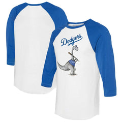 Los Angeles Dodgers Tiny Turnip Women's Bronto 3/4-Sleeve Raglan T-Shirt Outlet
