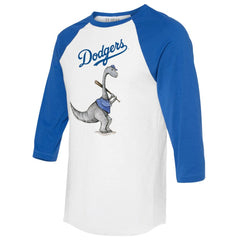 Los Angeles Dodgers Tiny Turnip Women's Bronto 3/4-Sleeve Raglan T-Shirt Outlet