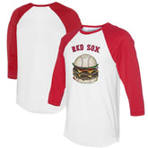 Boston Red Sox Tiny Turnip Women's Burger 3/4-Sleeve Raglan T-Shirt Sale