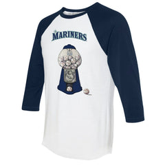 Seattle Mariners Tiny Turnip Women's Gumball Machine 3/4-Sleeve Raglan T-Shirt for sale