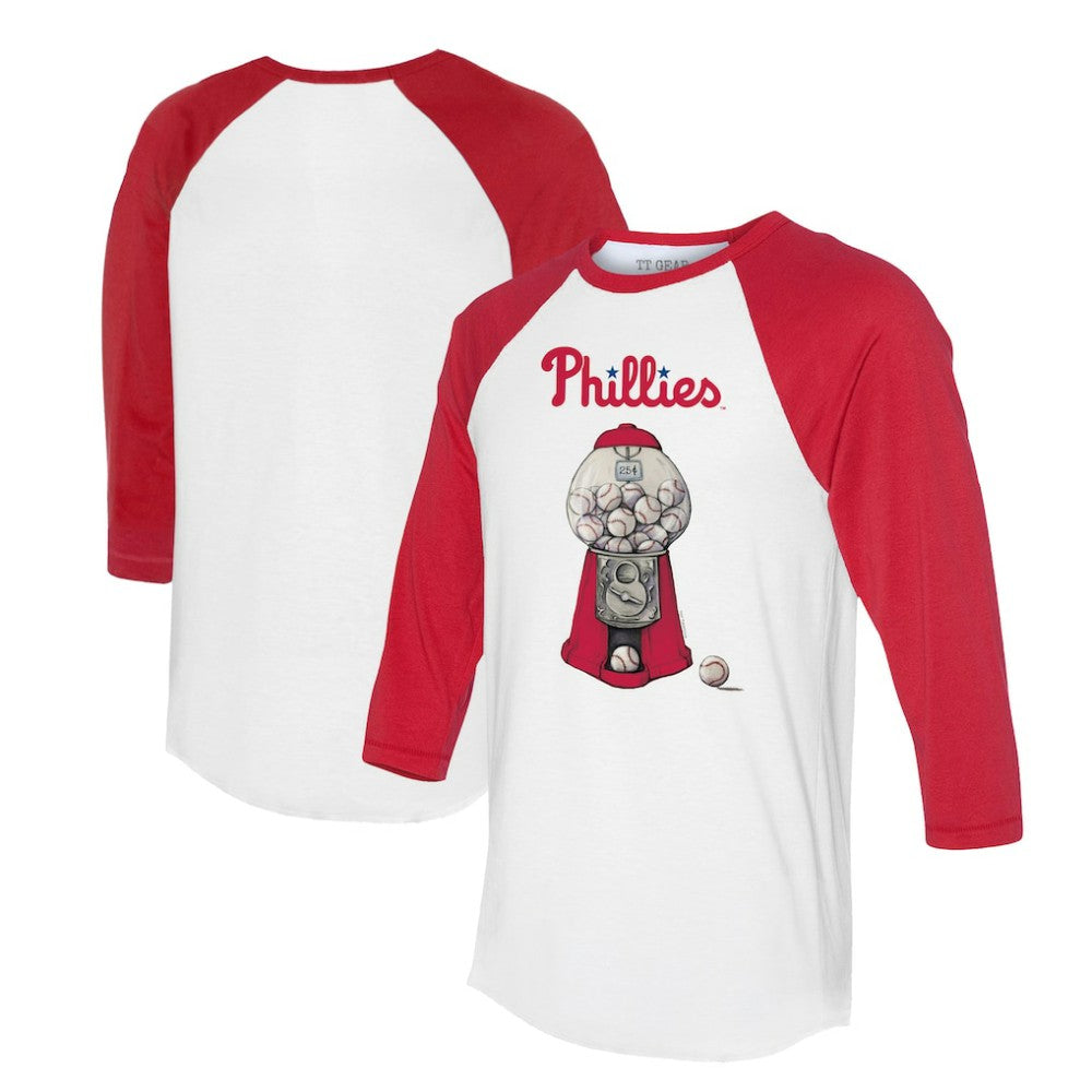 Philadelphia Phillies Tiny Turnip Women's Gumball Machine 3/4-Sleeve Raglan T-Shirt Near Me