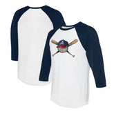 Atlanta Braves Tiny Turnip Women's Hat Crossbats 3/4-Sleeve Raglan T-Shirt Sale