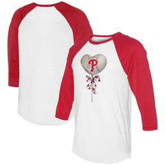 Philadelphia Phillies Tiny Turnip Women's Heart Lolly 3/4-Sleeve Raglan T-Shirt Near Me