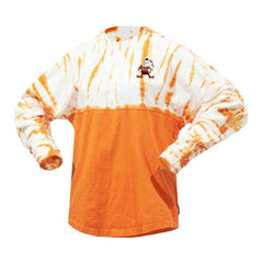 Cleveland Browns Women's Vintage Bamboo Spirit Jersey Long Sleeve T-Shirt - Orange - Fanatics