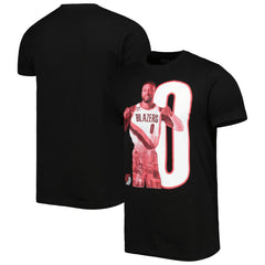Damian Lillard Portland Trail Blazers Stadium Essentials Player Metro T-Shirt Black