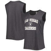 Las Vegas Raiders Women's Plus Size Tank Top - Heather Charcoal - Fanatics
