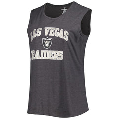 Las Vegas Raiders Women's Plus Size Tank Top - Heather Charcoal - Fanatics