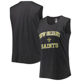New Orleans Saints Women's Plus Size Tank Top - Heather Charcoal - Fanatics