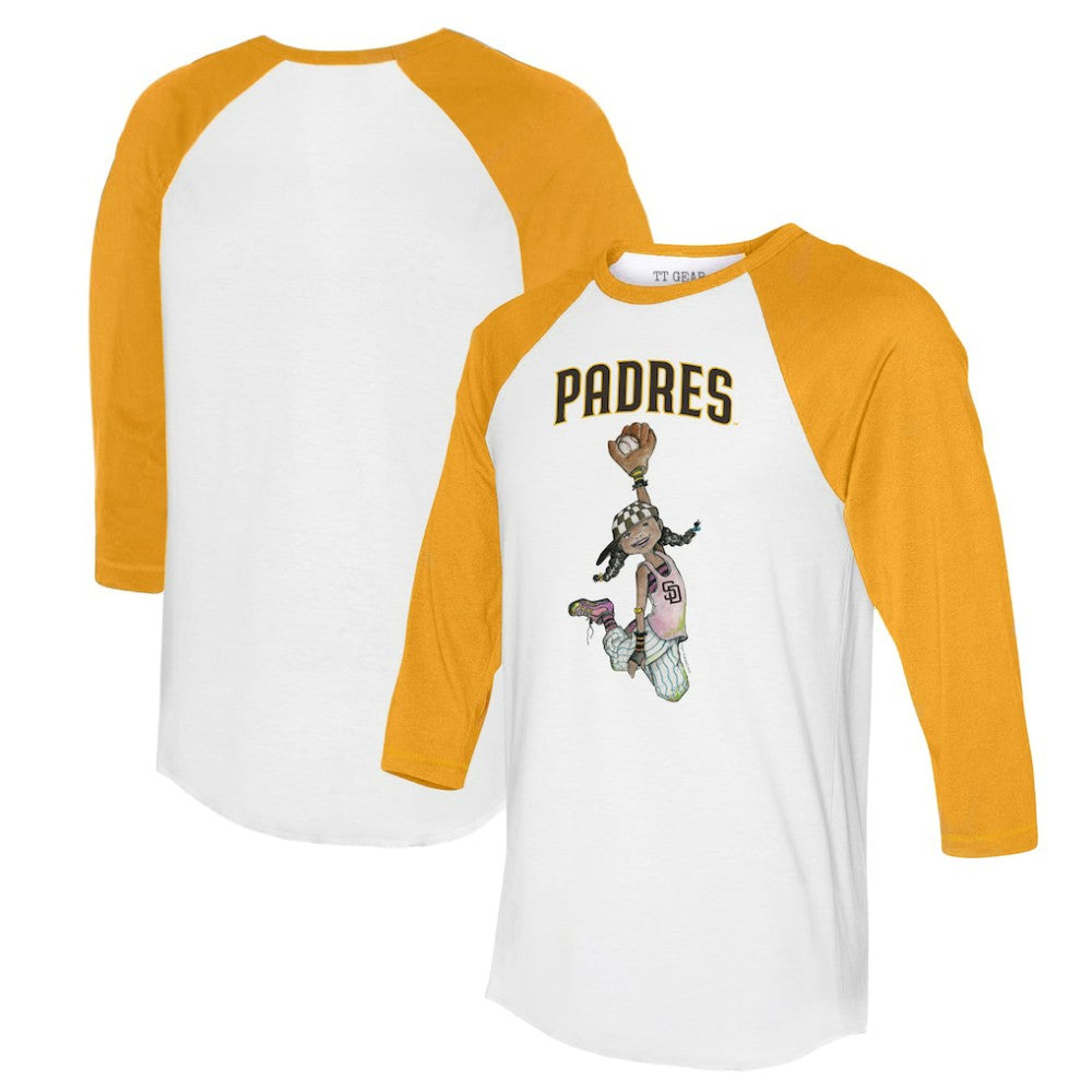 San Diego Padres Tiny Turnip Women's Jada 3/4-Sleeve Raglan T-Shirt Discount