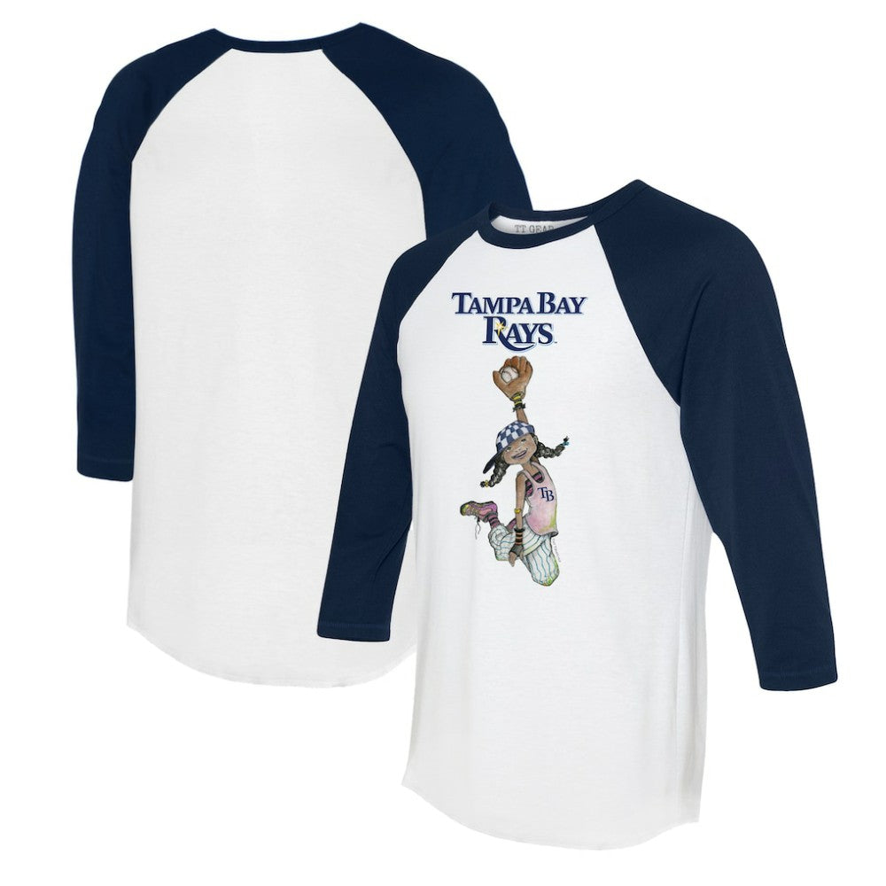Tampa Bay Rays Tiny Turnip Women's Jada 3/4-Sleeve Raglan T-Shirt Sale