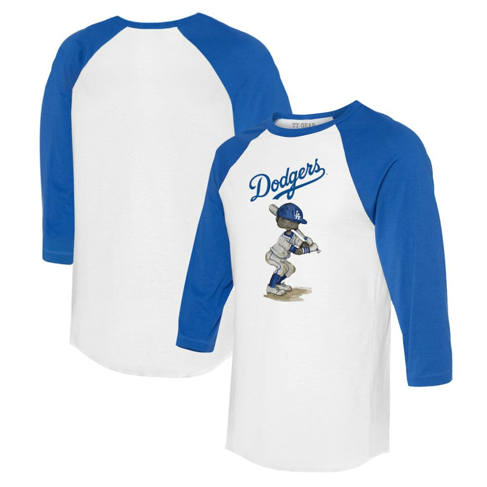 Los Angeles Dodgers Tiny Turnip Women's James 3/4-Sleeve Raglan T-Shirt for sale
