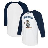 Seattle Mariners Tiny Turnip Women's Kate 3/4-Sleeve Raglan T-Shirt Outlet