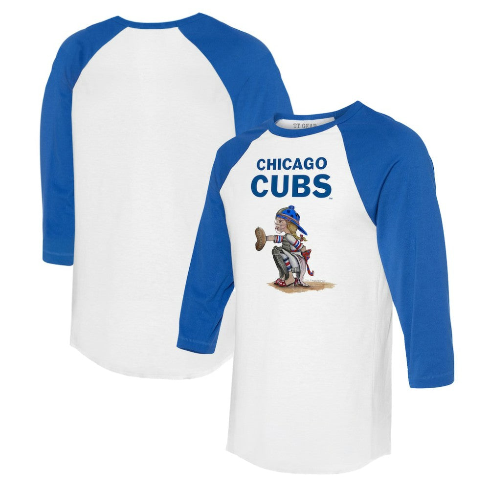 Chicago Cubs Tiny Turnip Women's Kate 3/4-Sleeve Raglan T-Shirt Near Me