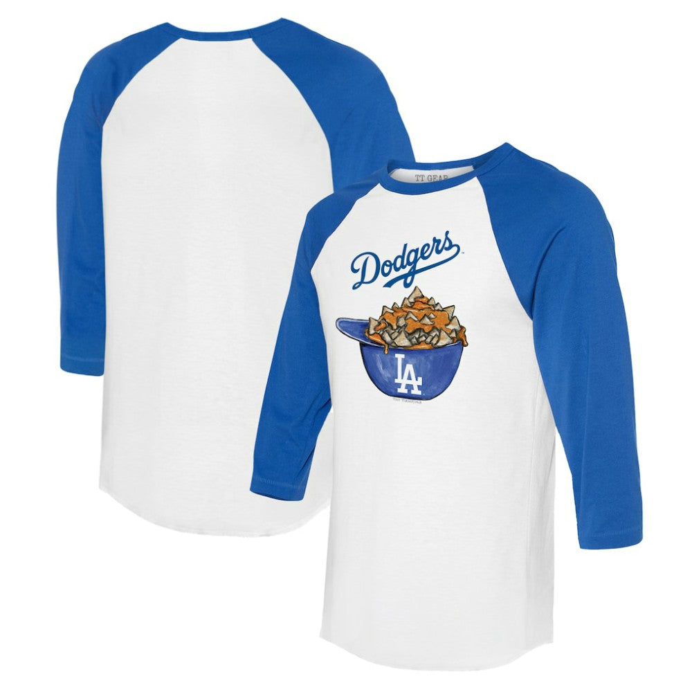 Los Angeles Dodgers Tiny Turnip Women's Nacho Helmet 3/4-Sleeve Raglan T-Shirt Online