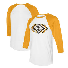 San Diego Padres Tiny Turnip Women's Prism Arrows 3/4-Sleeve Raglan T-Shirt Online