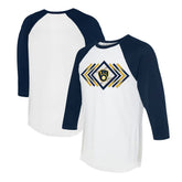 Milwaukee Brewers Tiny Turnip Women's Prism Arrows 3/4-Sleeve Raglan T-Shirt Online