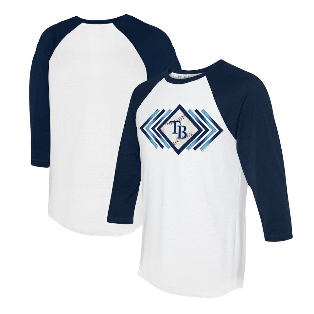 Tampa Bay Rays Tiny Turnip Women's Prism Arrows 3/4-Sleeve Raglan T-Shirt for sale