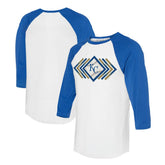 Kansas City Royals Tiny Turnip Women's Prism Arrows 3/4-Sleeve Raglan T-Shirt for sale