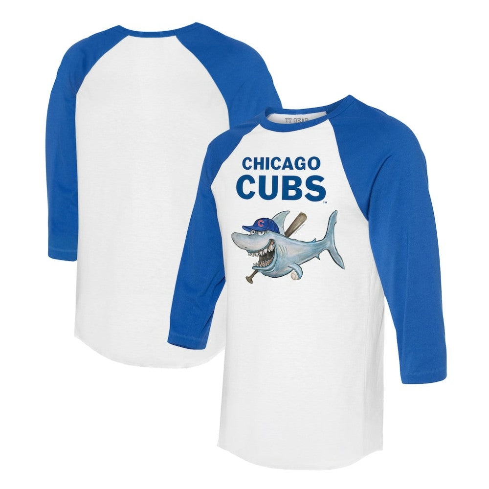 Chicago Cubs Tiny Turnip Women's Shark 3/4-Sleeve Raglan T-Shirt Online
