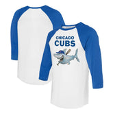 Chicago Cubs Tiny Turnip Women's Shark 3/4-Sleeve Raglan T-Shirt Online