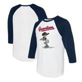 Cleveland Guardians Tiny Turnip Women's Slugger 3/4-Sleeve Raglan T-Shirt for sale