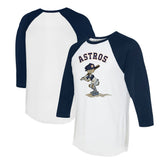 Houston Astros Tiny Turnip Women's Slugger 3/4-Sleeve Raglan T-Shirt Sale