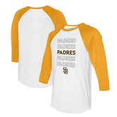 San Diego Padres Tiny Turnip Women's Stacked 3/4-Sleeve Raglan T-Shirt Online