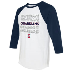 Cleveland Guardians Tiny Turnip Women's Stacked 3/4-Sleeve Raglan T-Shirt Near Me