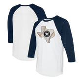 Houston Astros Tiny Turnip Unisex State Outline 3/4-Sleeve Raglan T-Shirt Near Me