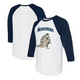 Seattle Mariners Tiny Turnip Unisex Stega 3/4-Sleeve Raglan T-Shirt Discount
