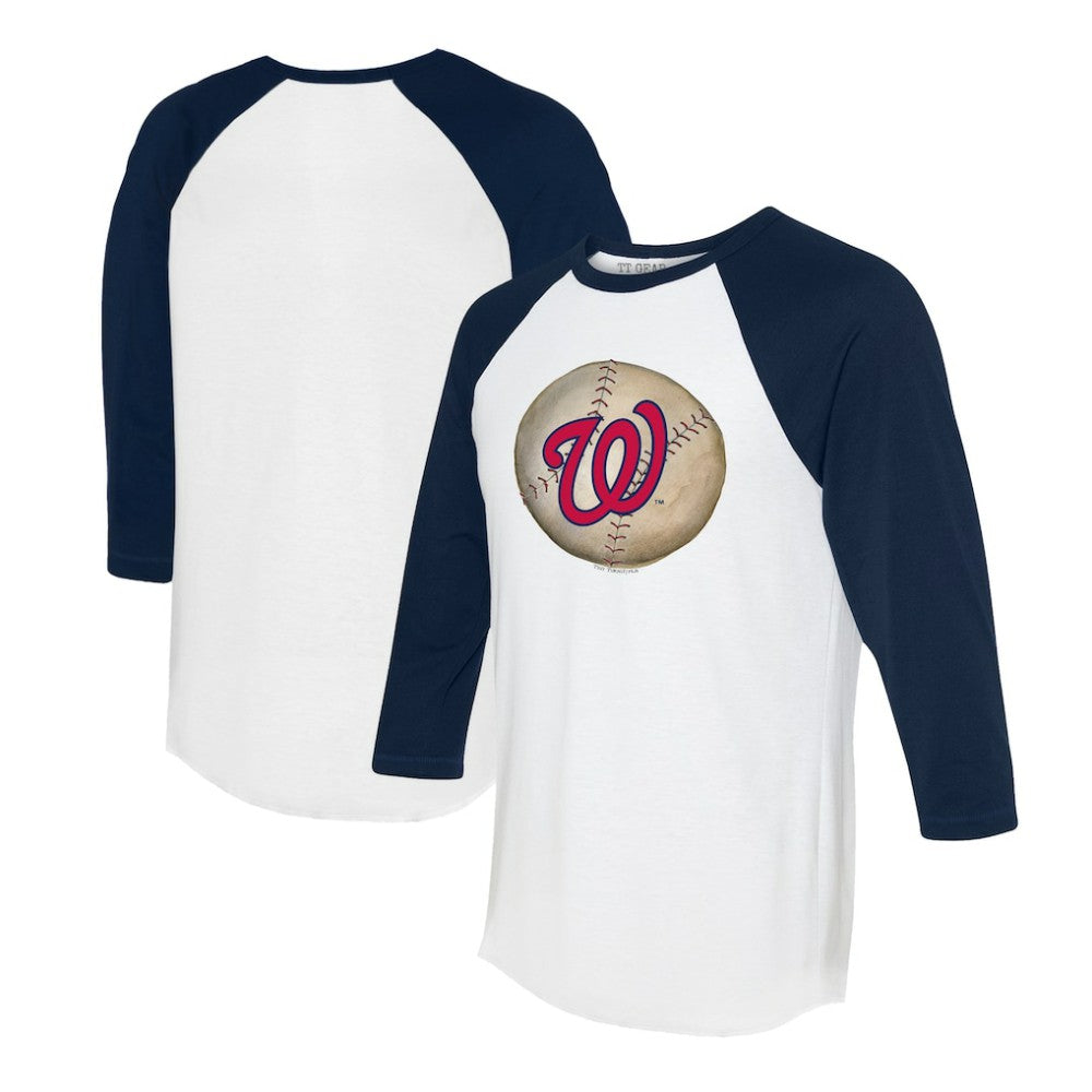 Washington Nationals Tiny Turnip Unisex Stitched Baseball 3/4-Sleeve Raglan T-Shirt Online