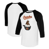 Baltimore Orioles Tiny Turnip Unisex Sundae Helmet 3/4-Sleeve Raglan T-Shirt for sale