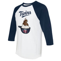 Minnesota Twins Tiny Turnip Unisex Sundae Helmet 3/4-Sleeve Raglan T-Shirt Online