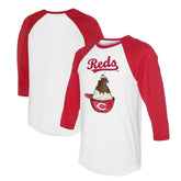 Cincinnati Reds Tiny Turnip Unisex Sundae Helmet 3/4-Sleeve Raglan T-Shirt Near Me