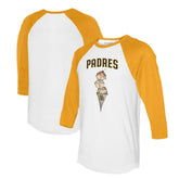 San Diego Padres Tiny Turnip Unisex Triple Scoop 3/4-Sleeve Raglan T-Shirt Sale