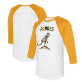 San Diego Padres Tiny Turnip Unisex TT Rex 3/4-Sleeve Raglan T-Shirt Near Me