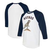 Houston Astros Tiny Turnip Unisex TT Rex 3/4-Sleeve Raglan T-Shirt Sale