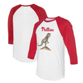 Philadelphia Phillies Tiny Turnip Unisex TT Rex 3/4-Sleeve Raglan T-Shirt for sale