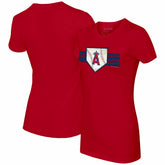 Los Angeles Angels Tiny Turnip Women's Base Stripe T-Shirt for sale