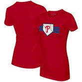 Philadelphia Phillies Tiny Turnip Women's Base Stripe T-Shirt Outlet