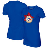 Toronto Blue Jays Tiny Turnip Women's Baseball Bow T-Shirt for sale