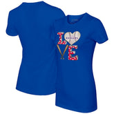 Texas Rangers Tiny Turnip Women's Baseball Love T-Shirt Discount