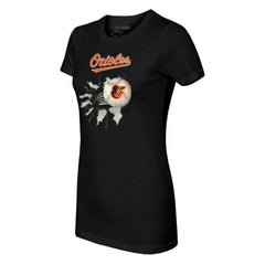 Baltimore Orioles Tiny Turnip Women's Baseball Tear T-Shirt Online